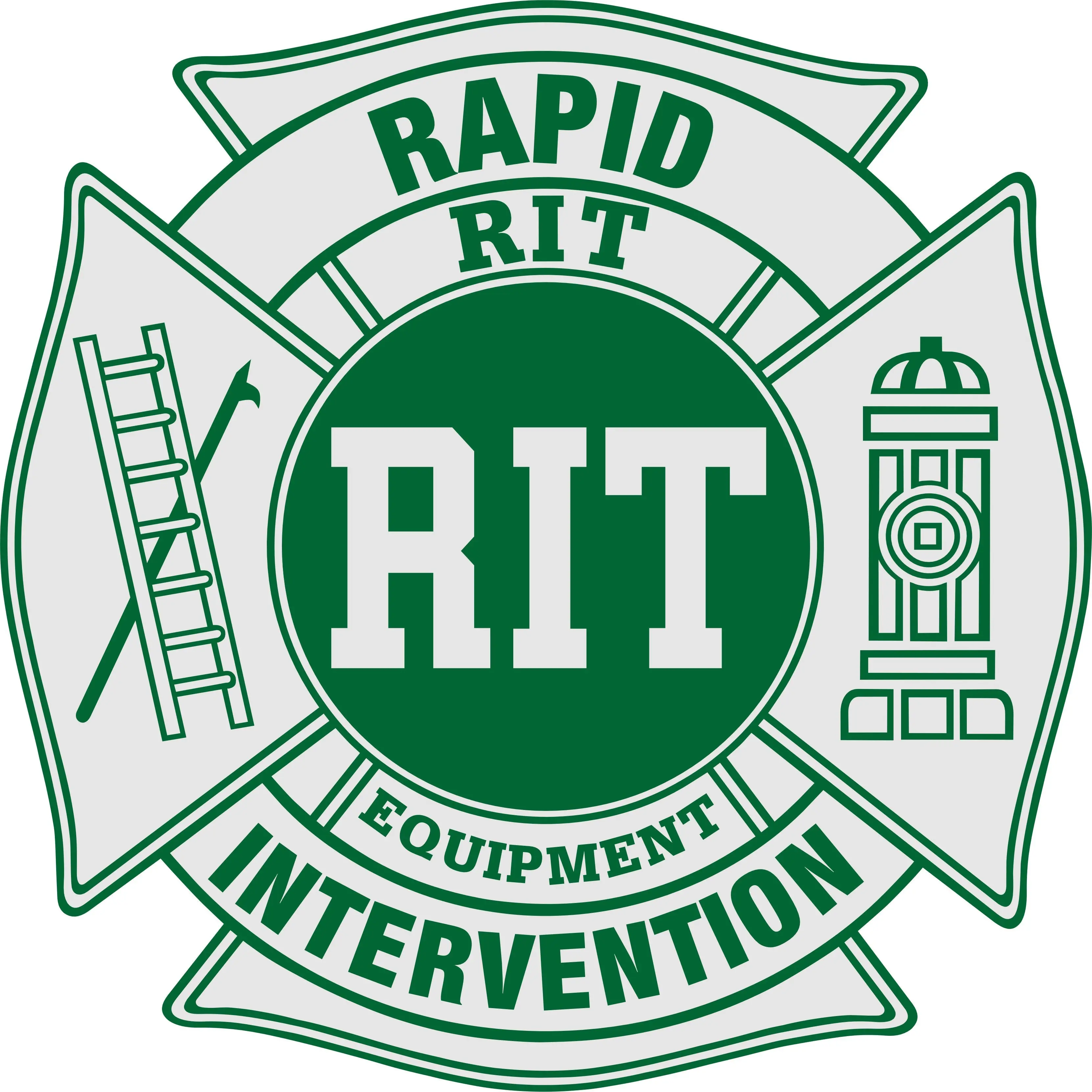 Reflective Firefighter Maltese Cross RIT Fire Department Decal Sticker, Automotive Accessories, Car Decorations, Truck Accessories, Car Bumper Sticker