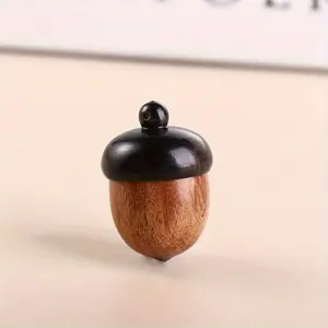 3pcs Pendant DIY Keychain Pendant Accessories, Solid Wood Medicine Pill Box Mini Sandalwood Rescue Wooden Pill Case Portable Tablets Storage Sealed Can for Outdoor, DIY Accessories Pendant Keychain Car Hanging Ornament Wishing Bottle Medicine Organizer