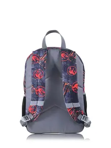 Jurassic World Boys 17" Laptop Backpack 2-Piece Set with Lunch Black Orange