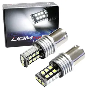 iJDMTOY White 1156 7506 7527 LED Replacements For Volkswagen MK6 Jetta D.R.L; For Mitsubishi Lancer/Evo X D.R.L
