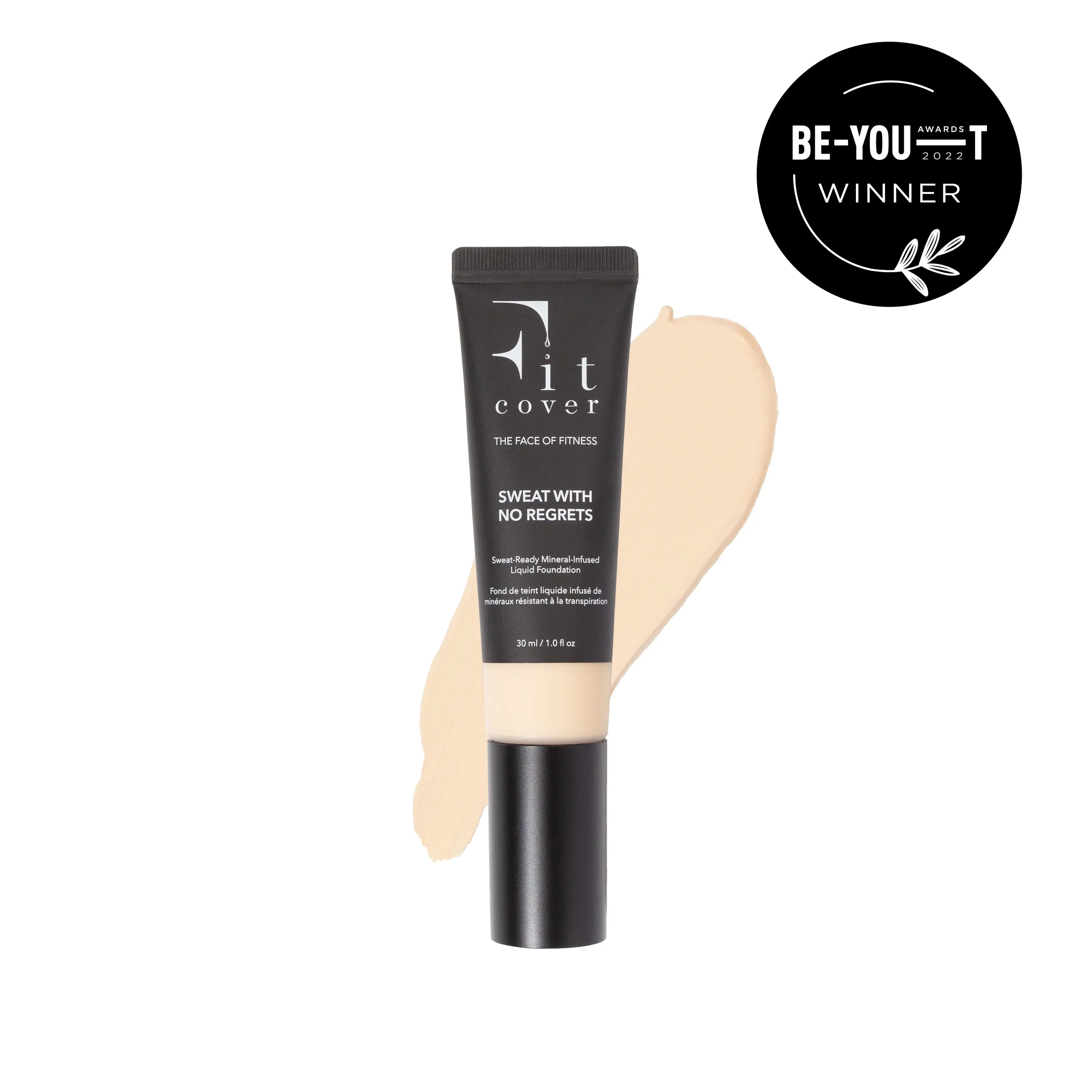 Fitcover Sweat-Ready Mineral Infused Liquid Foundation – Buildable Medium Coverage, Water Resistant Long Wear Foundation for Gym, Sweat & Active Skin