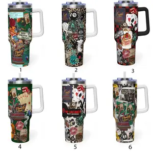 Treaty Oak Revival 40oz Tumbler With Handle – Insulated Stainless Steel Travel Mug, Country Rock Fan Gift