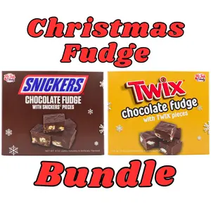 Christmas Fudge Bundle - Snickers and Twix Chocolate Fudge Christmas Fudge Bundle - Snickers and Twix Chocolate Fudge