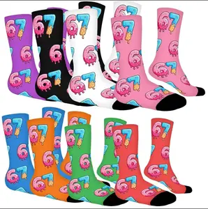 67 Vibe Socks: Trendy Novelty Crew Socks (All Ages)