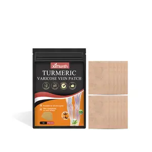 Ximonth Turmeric Varicose Vein Patches - Herbal Relief for Spider Veins & Leg Discomfort (12 Pieces)