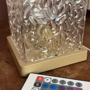 16-color Changing LED Water Ripple Aurora Projector Night Light, Crystal Design Ambient Decoration Lamp, USB Powered LED Color Changing Nightlight, Decorative Modern Night Lights, Home Decor, Gift