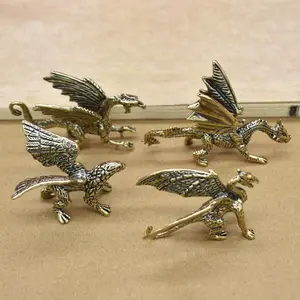 Vintage Dragon Design Statues, Creative Desktop Decoration, Home Decor Ornament for Living Room Bedroom Office, Decorative Figurines