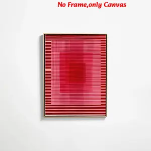 1pc, wall art, vintage poster, oversized abstract oil painting art, red romantic minimalist design poster, bedroom decor aesthetic, apartment decor, housewarming gift, frameless