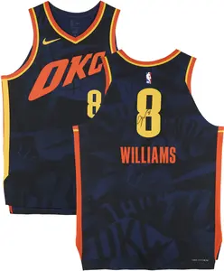 Jalen Williams Oklahoma City Thunder Autographed Nike Black 2023-24 City Authentic Jersey - Fanatics Authentic Certified