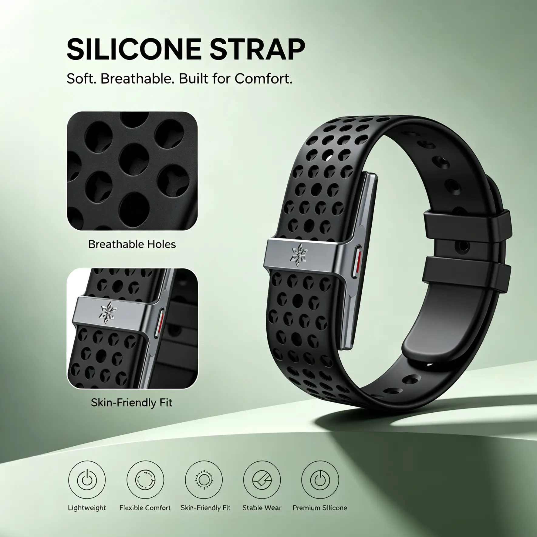 Screen-Free Fitness Tracker for Men & Women - Smart Health Activity Band, IP68 Waterproof, 24/7 Heart Rate & SpO2 Monitoring, Sleep Analysis & Stress Tracking, 100+ Sport Modes, Exercise, Step, Calorie & Distance Tracking, No Subscription, Pedometer