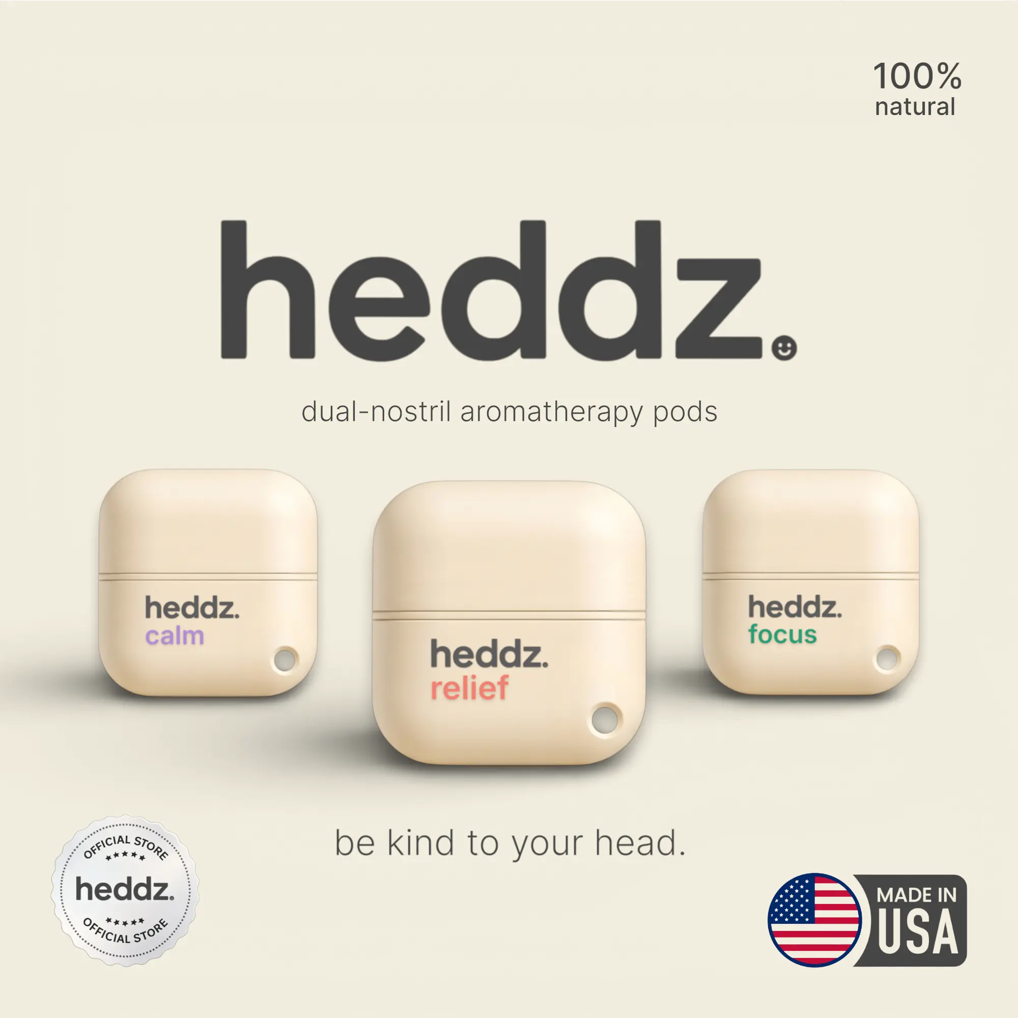 heddz. Aromatherapy Essential Oils 3-Pack Bundle - Relief, Calm, Focus Blends for Alternative Health & Wellness Support