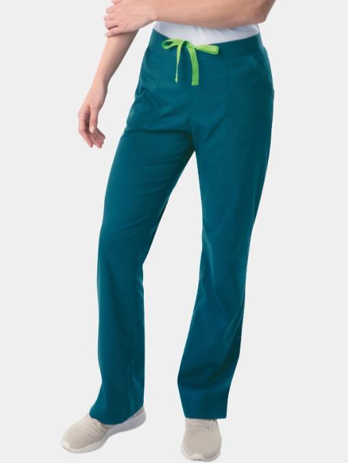 Landau Proflex Cargo Scrub Pants - 5-Pocket Fitted Scrubs with Elastic Waist & Drawstring for All Seasons