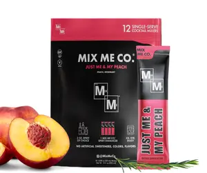 12 Pack - Tequila, Gin, and Vodka Lovers Cocktail Mixer - Just Me & My Peach (Peach & Rosemary) Cocktail Mixer