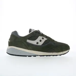 Saucony Shadow 6000 S70441-45 Mens Green Suede Lifestyle Sneakers Shoes