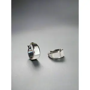 Sterling Silver Mother of Pearl Hoop Earrings