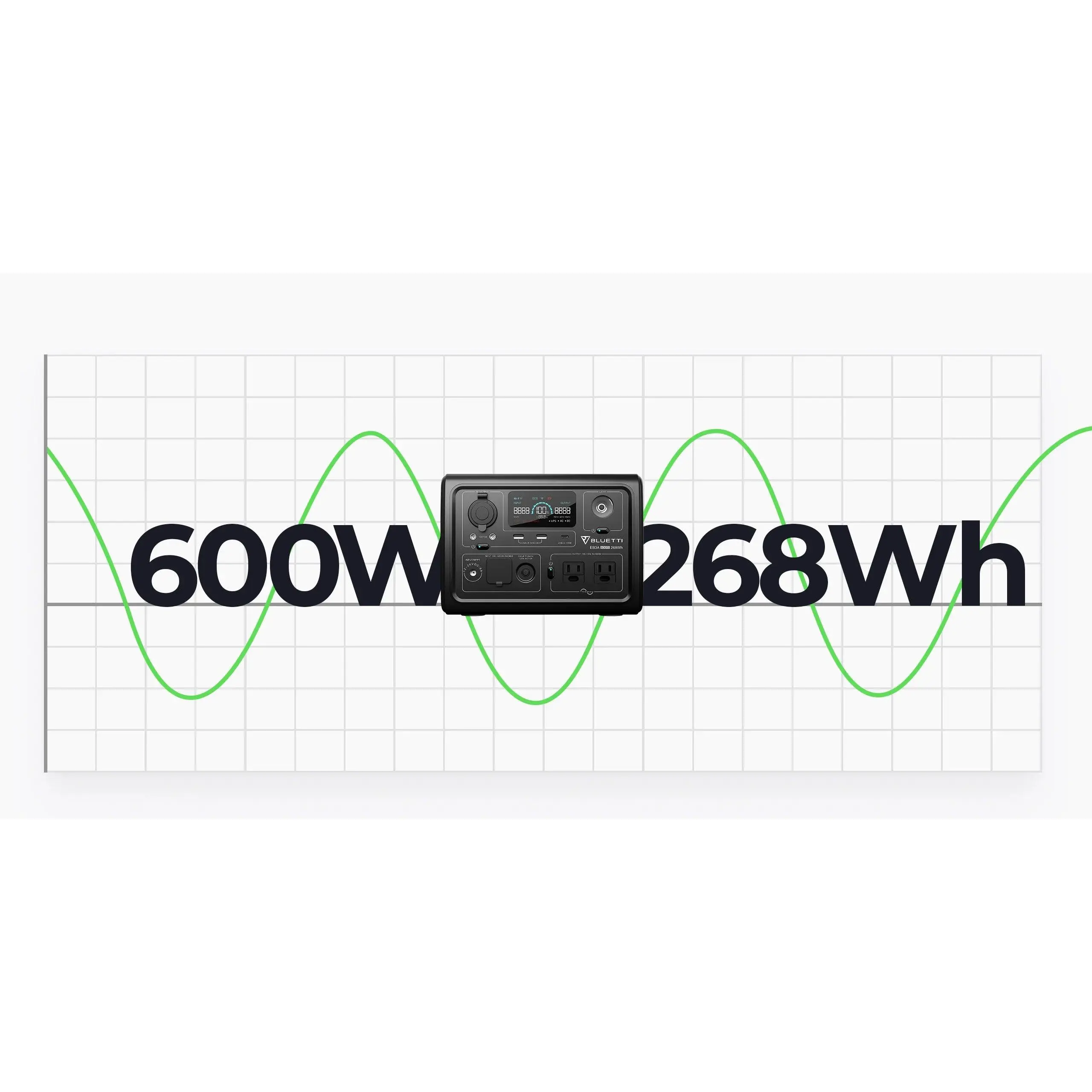 Bluetti EB3A High-Power Portable Emergency Backup Power Station, 600W 268Wh  LiFePO4 Rechargeable Battery Unit for Home Outages, Camping, Power Stations,  Lifepo4 Power Supplies - TikTok Shop