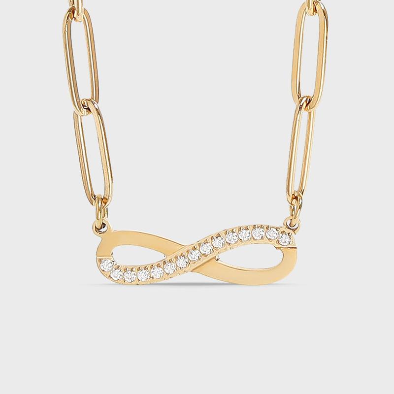 Infinity Paperclip Necklace - TikTok Shop