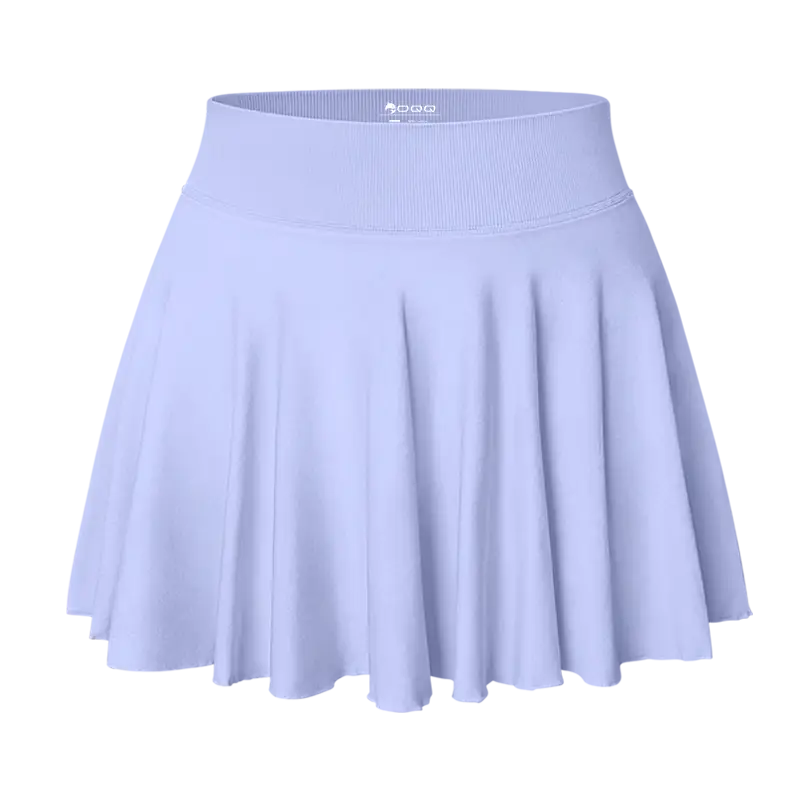 OYV Women 1 Piece Skirt 1 In 1 Flowy Basic Versatile Stretchy Flared Casual Mini Skirt