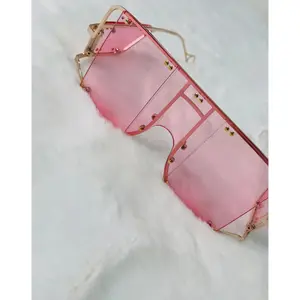 Pink Rimless Frames