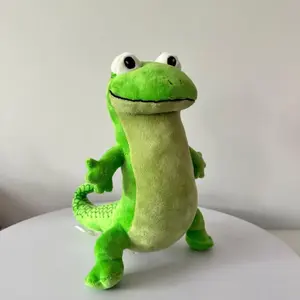 Green Lizard Tom Simulation Animal Plush Doll Desktop Ornaments Bedhead Pillow Stuffed Plush Toy Soft Decoration Collect Gifts