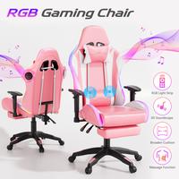 Pink(LED Lights+ Speakers+2-Points Massage)