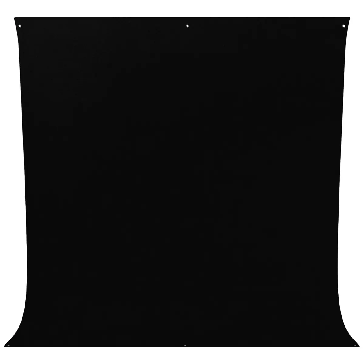 Westcott 9x10' Wrinkle Resistant Cotton Background, Rich Black