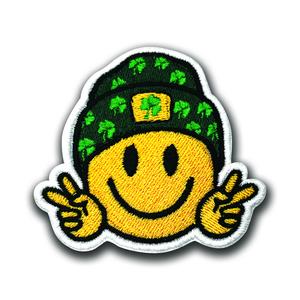 Shamrock Applique, St Pattys Day Accessories, Lucky Embroidery Design, March Gifts, Irish Pride, Four Leaf Clover, Patches for Jackets,Emoji
