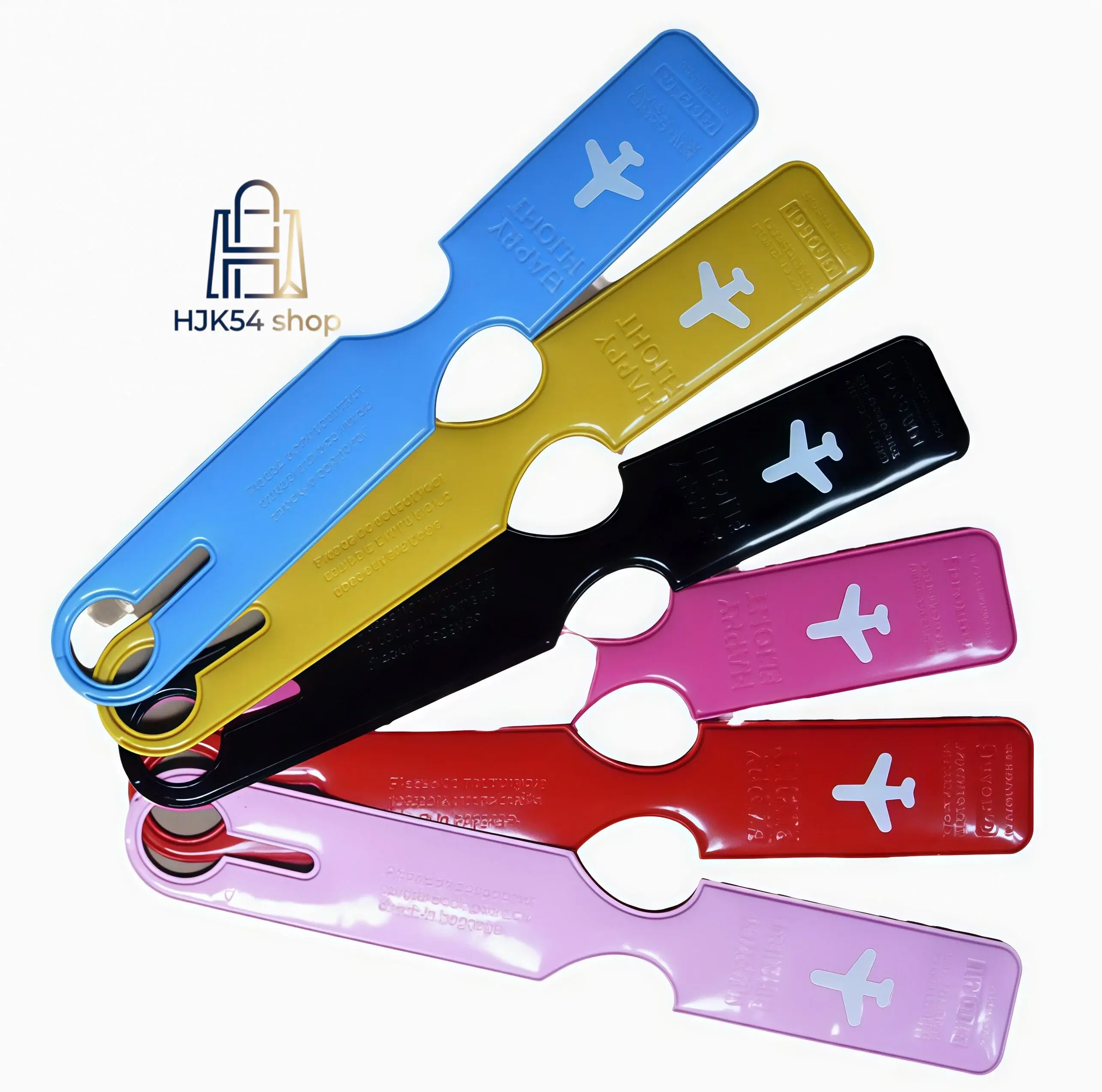 6PCS Bright Colors Durable Lightweight PVC Luggage Tags - Customizable Anti-Lost ID Travel Identifiers with Detachable Straps, Personalized Name Cards, Easy to Attach and Remove, Customizable for Your Needs, Airplane Trip Fashion Accessories to Stand Out
