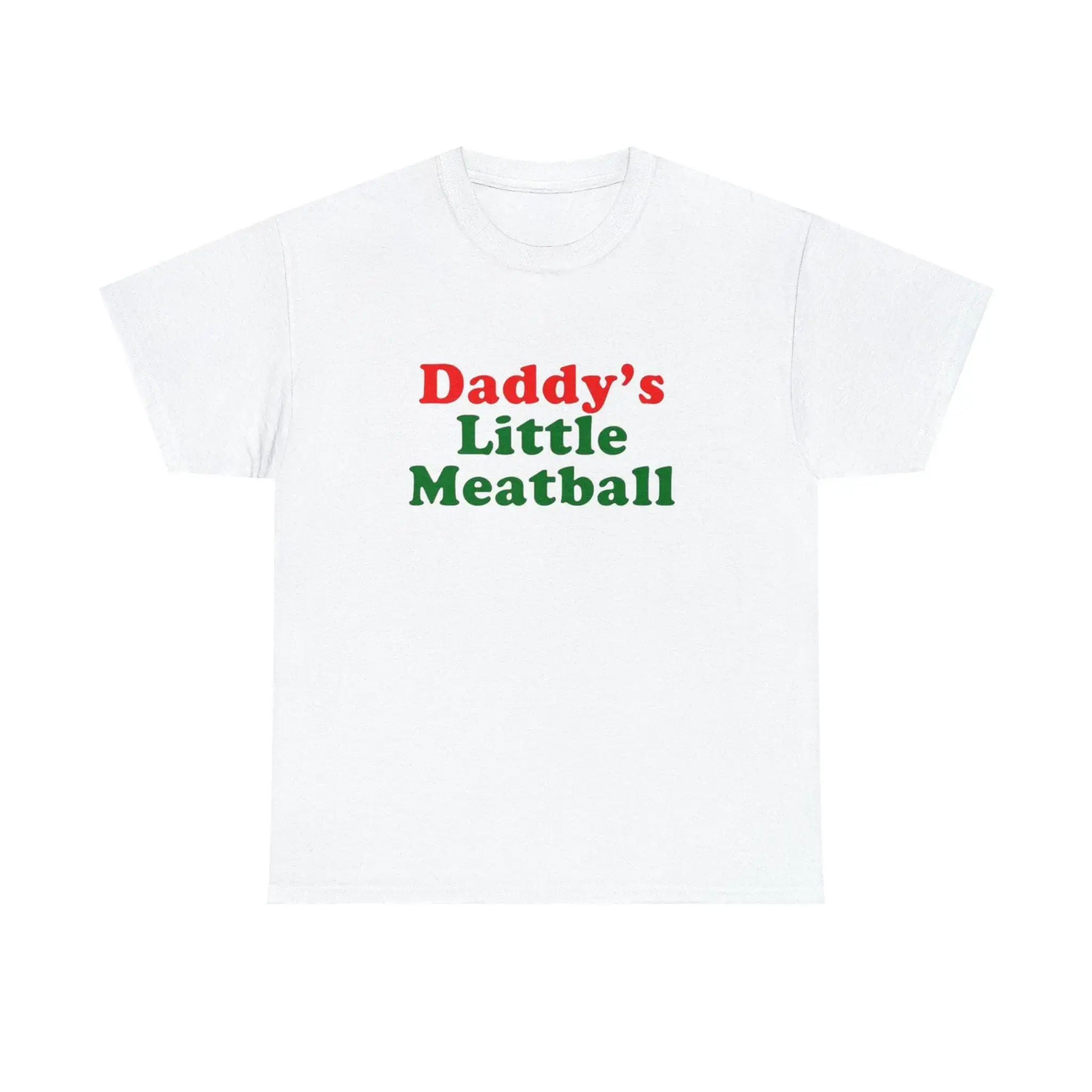Daddy Little Meatball Italian Ironic Funny Meme Unisex T-shirt