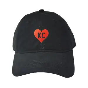Kansas City KC Heart Embroidered Deluxe Dad Hat