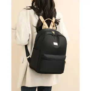Women's Fashion Commuter Backpack, Lightweight Large Capacity Travel Bag, Casual Korean Style School Bag for College Students, Lightweight Daily Backpack