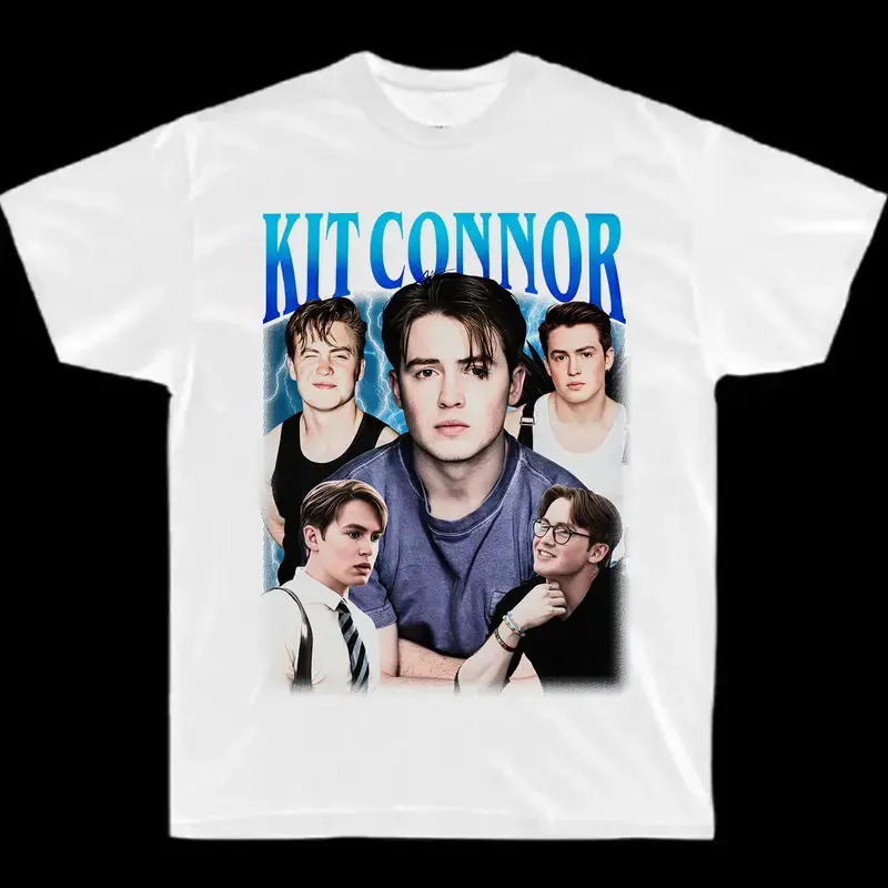 Kit Connor Retro Fan T Shirt Vintage Collage Graphic Unisex Tee Heart stopper Cast Inspired Gift for TV Series Fans