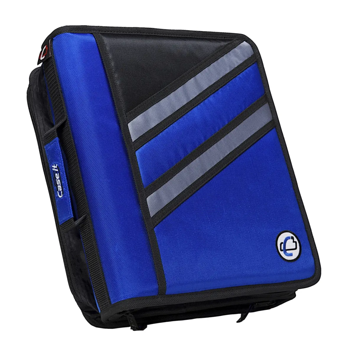 Case-It 1590372 The Z Zippered Binder, D-Ring, 1.5 in. - Blue