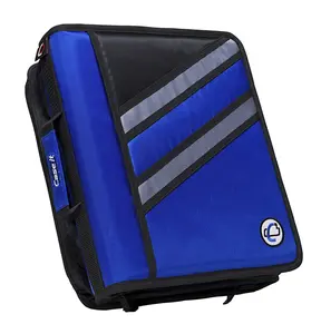 Case-It 1590372 The Z Zippered Binder, D-Ring, 1.5 in. - Blue