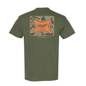 Camo Mama Tried Short Sleeve Tee - Unisex USA Made 100% Cotton T-Shirt for Men & Women