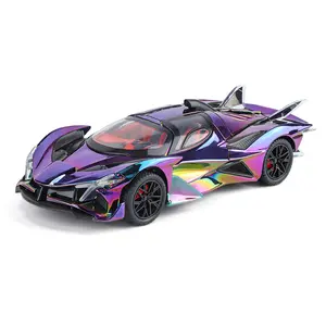 1:24 Apollo EVO Electroplated Alloy Model Sports Car Decoration Toy with Colorful Sound and Light