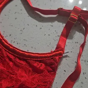 Women's Floral Lace Sexy Lingerie Set, Sexy Cut Out Underwire Bra & Open Crotch Design Thong Two-Piece Set, Lingerie Set for Women