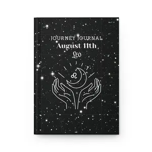 Astrology Journey Journal for Leos, Celestial Writing Notebook, Personalized Star Sign Journal, Cosmic Gift for August Birthdays, [...]