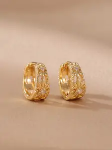 Flower Zircon Earrings Set for Women, Fashionable Daily Wear Jewelry, Elegant Flower Design Ear Cuffs, Perfect Gift for Her