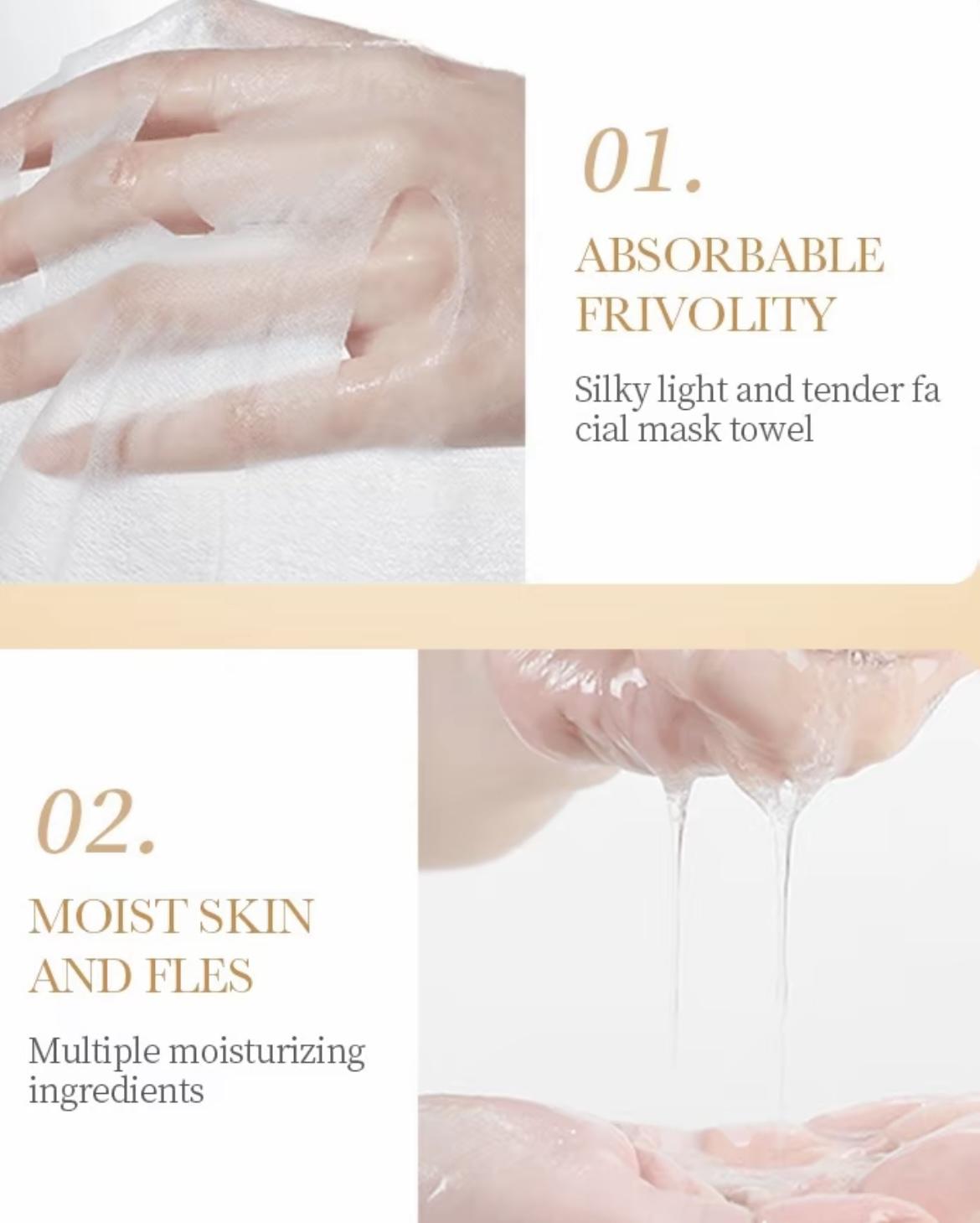 10pcs collagen facial mask, deep moisturizing skin, firming skin, gift for girls, It is suitable for daily facial care. It is portable for travel and a perfect skin care gift