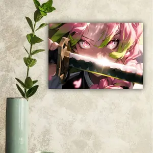 (Poster) Mitsuri Demon Slayer Poster Anime Vintage Wall Art, Gift for Maang Fans