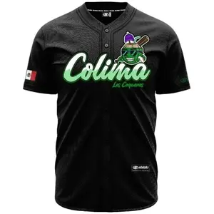 LOS COQUEROS DE COLIMA Baseball Jersey, Mexico Jersey for Men Women Youth And Kids, Mexico Baseball Shirt, Hiphop Jersey, All-Over Print Baseball Jersey #2