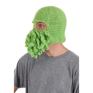 Adult Knit Green Cthulhu Beanie