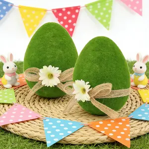 Collectible Handheld Toy, Easter Plush Egg 14cm, Foam Material, No Battery Required, Desktop & Home Decor Ornament