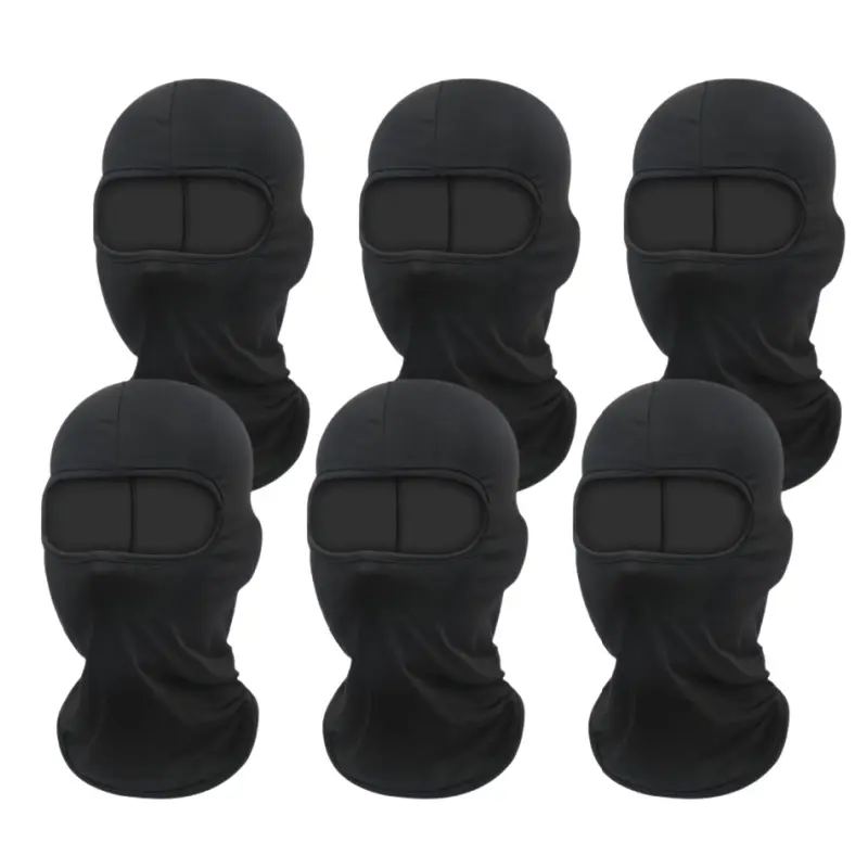 6 piece sunscreen Balaclava face mask, suitable for both men and women, moisture absorbing and breathable headband, suitable for summer fishing, running, and outdoor activities