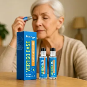 Vertigo Ease Roller, 10ml - Relieve Dizziness & Motion Sickness for Travel, Calm Nerves & Soothe Sensations