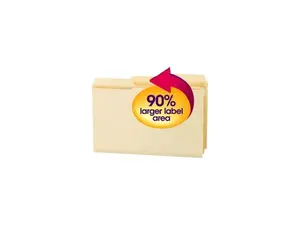Smead 15401 - SuperTab Heavyweight Folder, Manila, 1/3 Cut, Legal, 50/BX