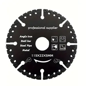 1pc Professional Metal Cutting Diamond Blade, 115x22x5mm, for Steel, Stone, Marble, Iron, Aluminum, Concrete Cutting - Versatile Power Tool Cutting Disc for Precise Cuts, Metalworking Tools And Accessories, Replacement Blades