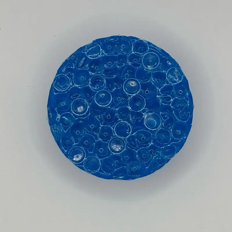 4 oz Sky Blue Mini Crystal Discs Remeltable Picky Pad with Reusable Tray for Anxiety ADHD Skin Picking Soft Soothing Texture Microwavable Unisex Fidget Fun ASMR Lovers Squishy fidgit toys