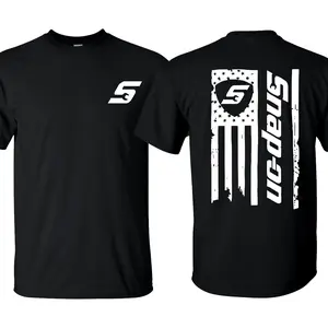 Snap-On American Flag T-Shirt – USA Flag, Perfect for Garage Enthusiasts and Automotive Fans Menswear Top graphic tees men gifts Streetwear Tshirt